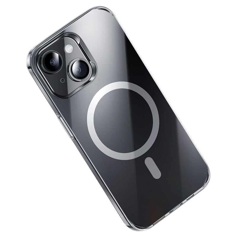 iPhone 15 Plus Kılıf M-safe Şarj Özellikli Benks Crystal Serisi Şeffaf Kılıf