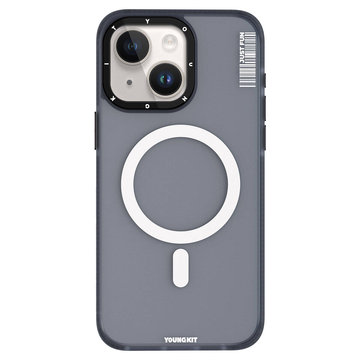 iPhone 15 Plus Kılıf M-safe Şarj Özellikli Youngkit Colored Sand Serisi Kılıf