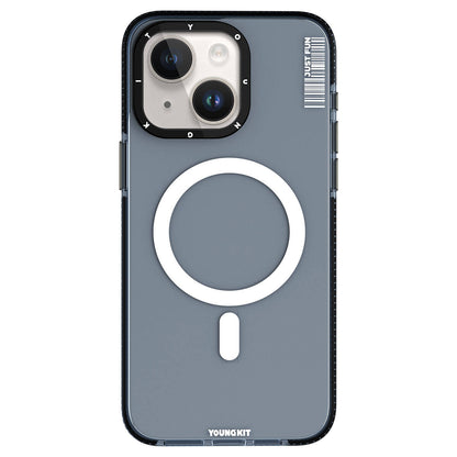 iPhone 15 Plus Kılıf M-safe Şarj Özellikli YoungKit Crystal Color Serisi Kılıf