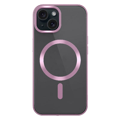 Apple iPhone 15 Plus Kılıf Mat Tasarımlı M-safe Wireless Şarj Özellikli Zore Mat Setro Kapak Sarı