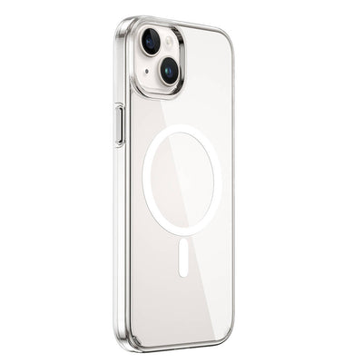 Apple iPhone 15 Plus Kılıf Wiwu BC-022 Magsafe Şarj Özellikli Şeffaf Transparan Kapak Renksiz