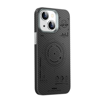 iPhone 15 Plus Kılıf Wiwu HHX-016 Karbon Fiber 600D Mars Kevlar Kılıf