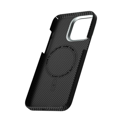 Apple iPhone 15 Plus Kılıf Wiwu KJZ-017 Karbon Fiber 600D Explore Kevlar Kapak Siyah