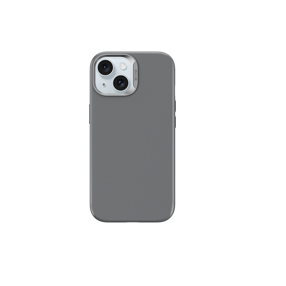iPhone 15 Plus Kılıf Wiwu SP-019 M-safe Şarj Özellikli Vegan Leather Deri Kılıf