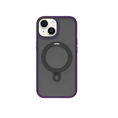 iPhone 15 Plus Kılıf Wiwu ZMM-010 M-safe Şarj Özellikli Mat Arka Yüzey Standlı Kılıf