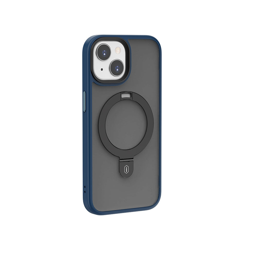 iPhone 15 Plus Kılıf Wiwu ZMM-010 M-safe Şarj Özellikli Mat Arka Yüzey Standlı Kılıf