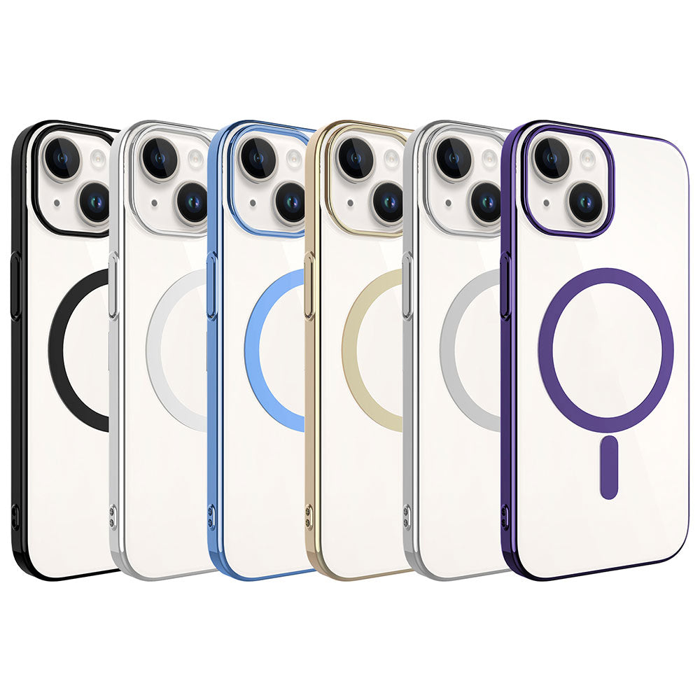 iPhone 15 Plus Kılıf Zore Wireless Şarj Özellikli Pixel M-safe Kılıf