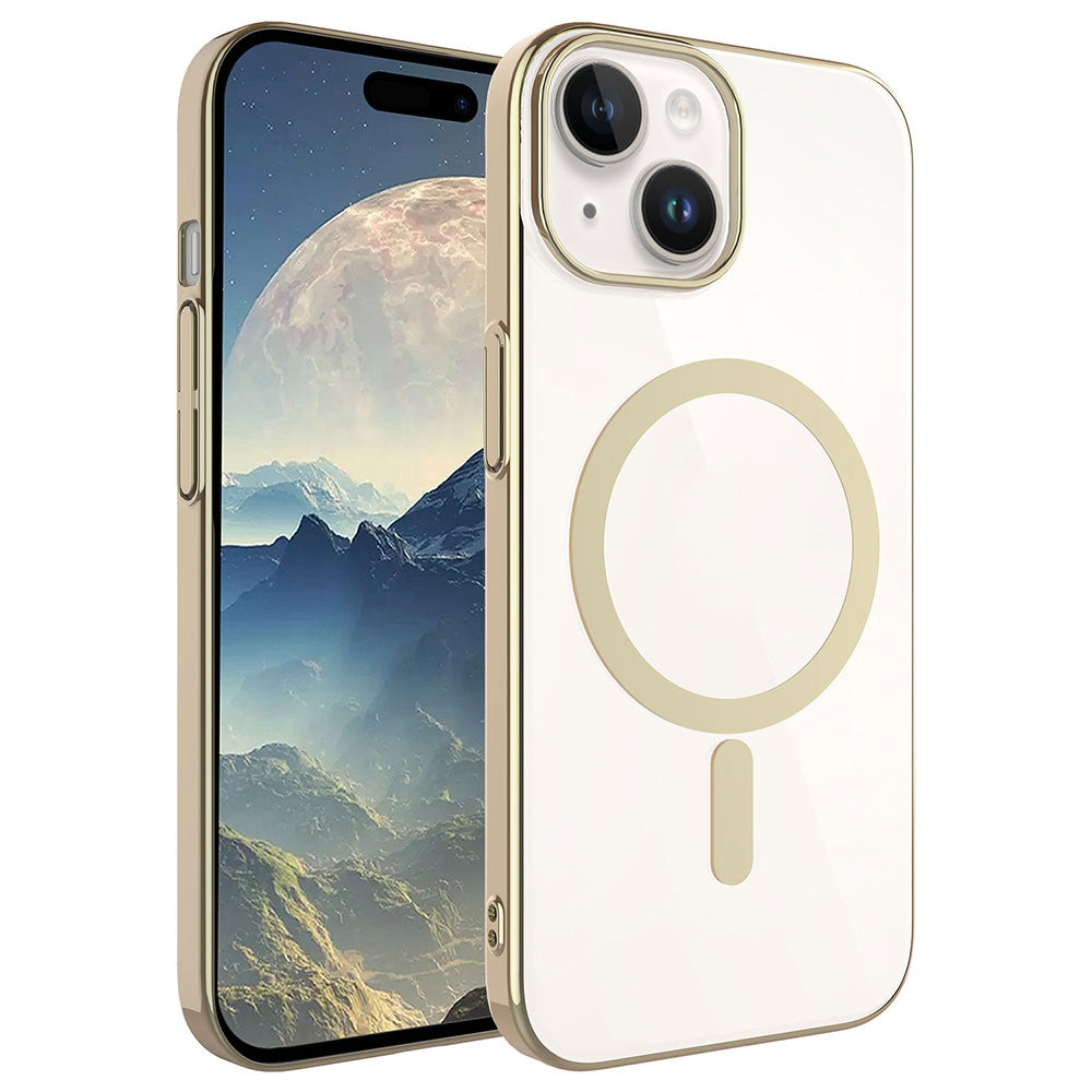 iPhone 15 Plus Kılıf Zore Wireless Şarj Özellikli Pixel M-safe Kılıf