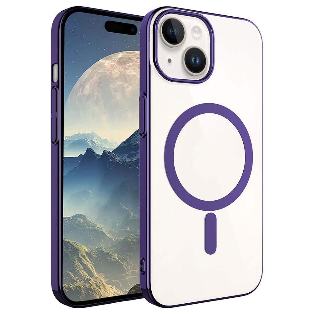 iPhone 15 Plus Kılıf Zore Wireless Şarj Özellikli Pixel M-safe Kılıf