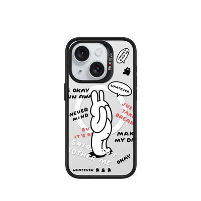 Apple iPhone 15 Plus Magsafe Şarj Özellikli Casebang Chill Out Serisi Mıknatıslı Arka Panel Siyah