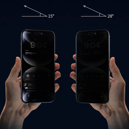 iPhone 15 Plus Wiwu Wi-SQ009 Easy Install iPrivacy 360° Anti-Peep Oleofobik Temperli Cam Ekran Koruyucu + Kolay Uygulama Aparatlı