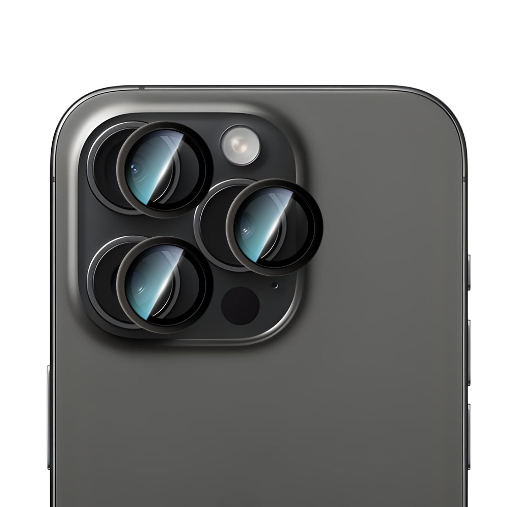 iPhone 15 Pro Max CaseWorld Alloy Serisi Oleofobik Anti Reflective Kamera Lens Koruyucu