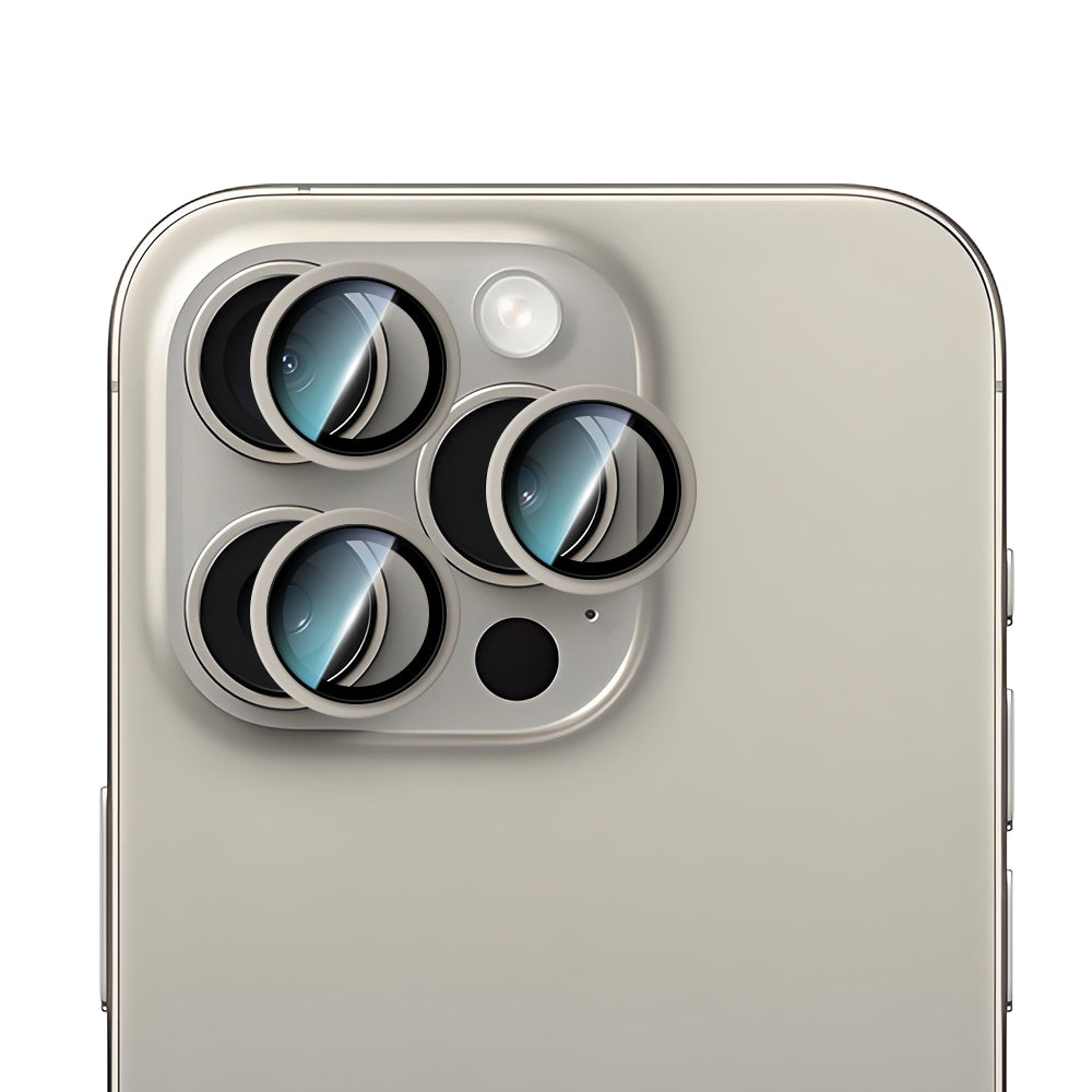 iPhone 15 Pro Max CaseWorld Alloy Serisi Oleofobik Anti Reflective Kamera Lens Koruyucu