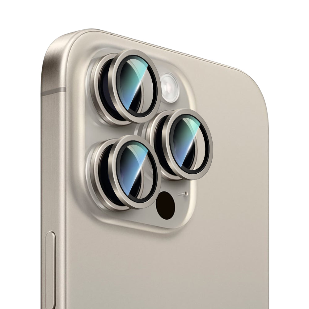 iPhone 15 Pro Max CaseWorld Alloy Serisi Oleofobik Anti Reflective Kamera Lens Koruyucu