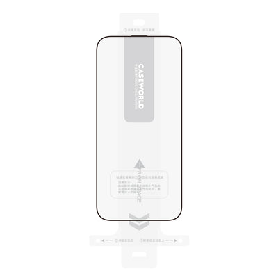 Apple iPhone 15 Pro CaseWorld Armor Serisi 0.15mm 3D Temperli Cam Ekran Koruyucu + Uygulama Aparatlı Şeffaf