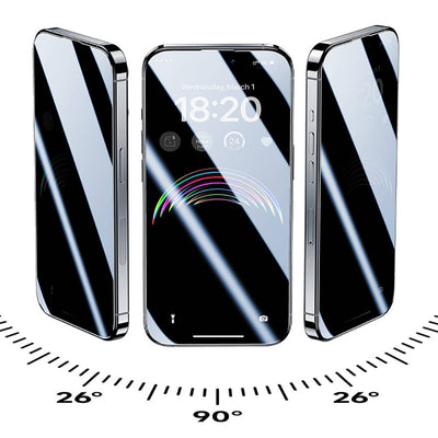 Apple iPhone 15 Pro Hidrofobik Ve Oleofobik Özellikli Benks Privacy Air Shield Ekran Koruyucu 10'lu Paket Şeffaf