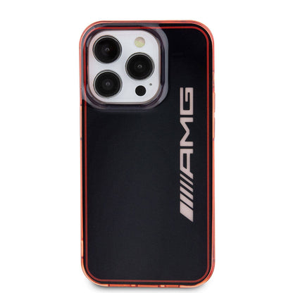 iPhone 15 Pro Kılıf AMG Orjinal Lisanslı Çift Katmanlı Şeffaf Büyük Logo Kılıf