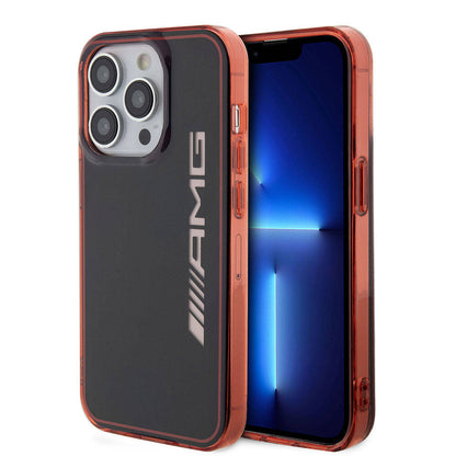 iPhone 15 Pro Kılıf AMG Orjinal Lisanslı Çift Katmanlı Şeffaf Büyük Logo Kılıf