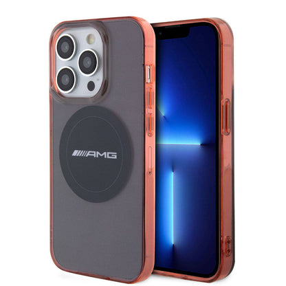 iPhone 15 Pro Kılıf AMG Orjinal Lisanslı M-safe Şarj Özellikli Transparan Timeless Kılıf