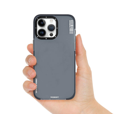 Apple iPhone 15 Pro Kılıf Buzlu Mat Tasarım Youngkit Colored Sand Serisi Kapak Pembe