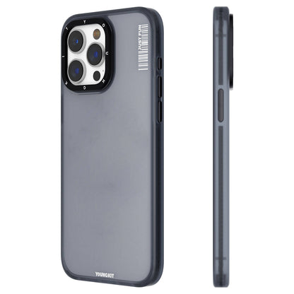 iPhone 15 Pro Kılıf Buzlu Mat Tasarım Youngkit Colored Sand Serisi Kılıf