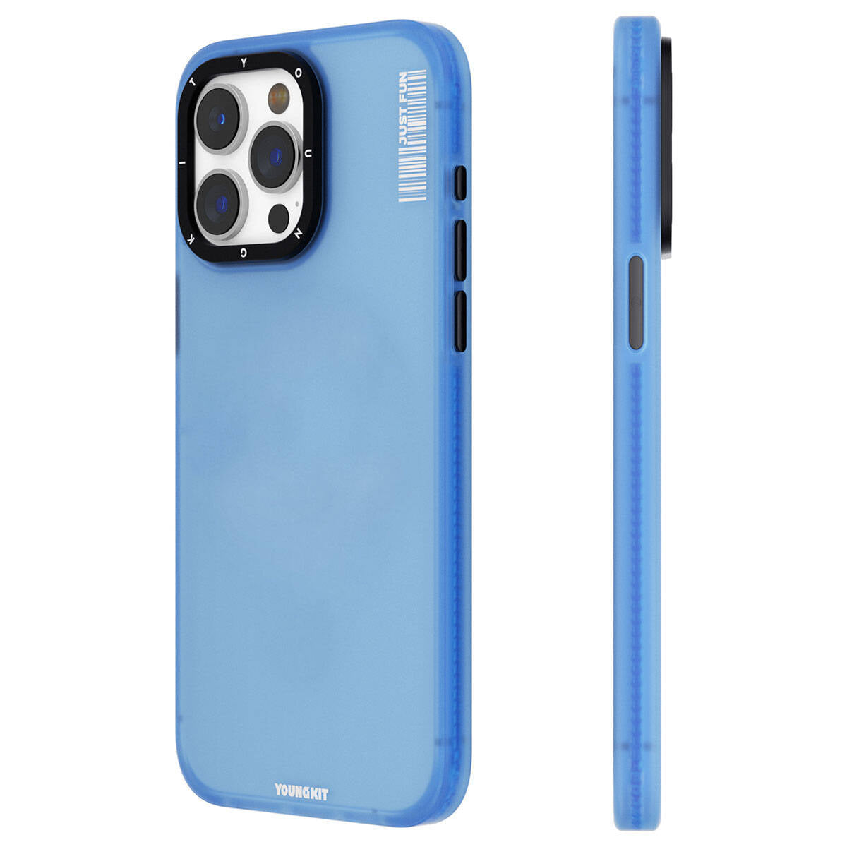 iPhone 15 Pro Kılıf Buzlu Mat Tasarım Youngkit Colored Sand Serisi Kılıf