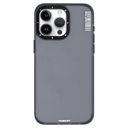 iPhone 15 Pro Kılıf Buzlu Mat Tasarım Youngkit Colored Sand Serisi Kılıf