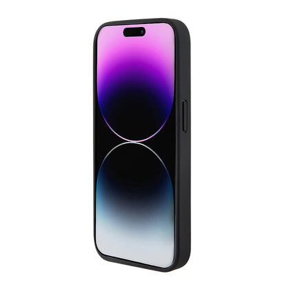 iPhone 15 Pro Kılıf Ferrari Orjinal Lisanslı Deri Dikişli Arka Yüzey Metal Logo Tasarımlı Kılıf