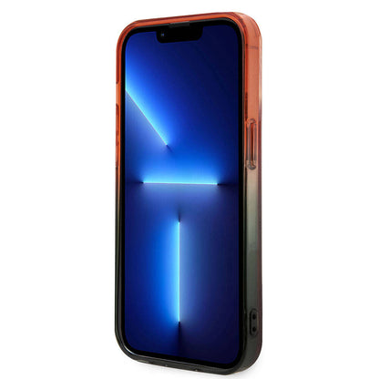 iPhone 15 Pro Kılıf Ferrari Orjinal Lisanslı Transparan SF Yazılı Kenarları Renk Geçişli Kılıf