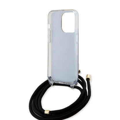 iPhone 15 Pro Kılıf Guess Orjinal Lisanslı Çapraz Kordon 4G Desenli Kılıf