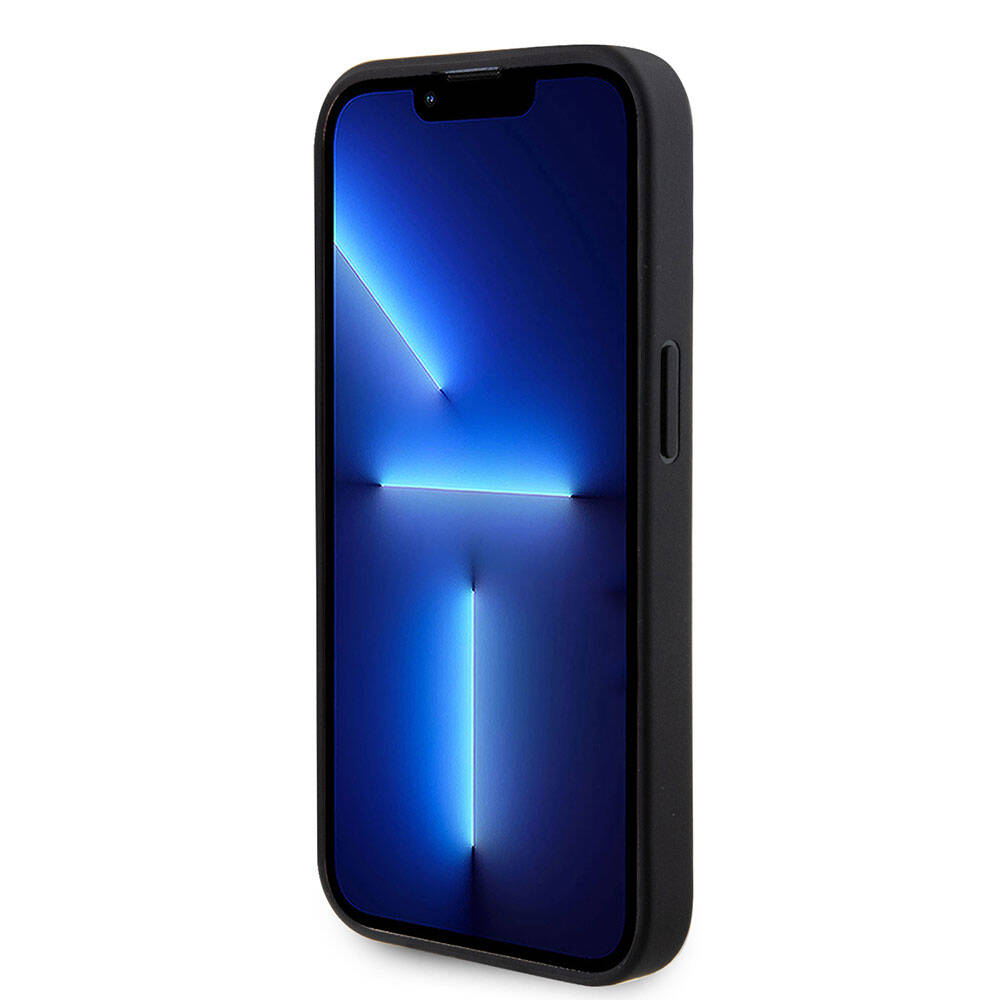 iPhone 15 Pro Kılıf Guess Orjinal Lisanslı Delikli Yazı ve 4G Glitter Büyük Metal Logolu Kılıf
