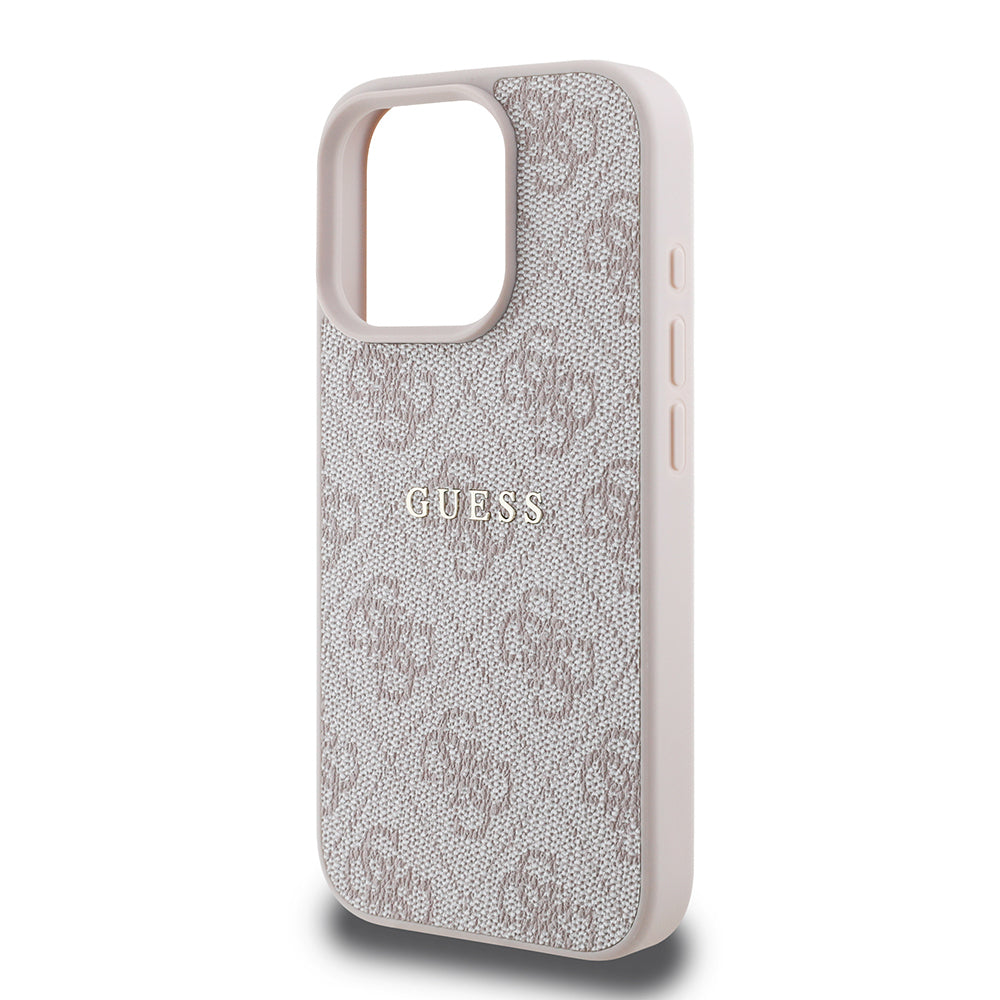 iPhone 15 Pro Kılıf Guess Orjinal Lisanslı M-safe Şarj Özellikli 4G Desen Yazı Logolu Kılıf