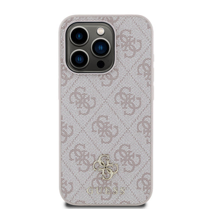 iPhone 15 Pro Kılıf Guess Orjinal Lisanslı M-safe Şarj Özellikli Small 4G Classic Kılıf