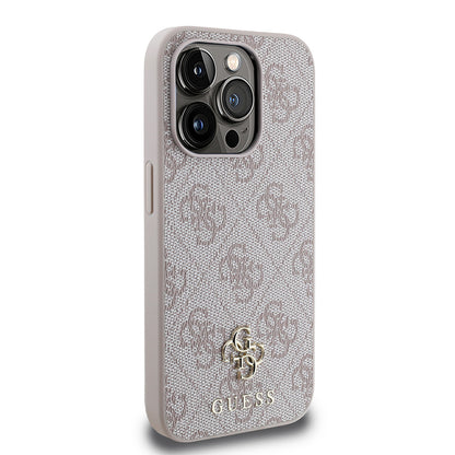iPhone 15 Pro Kılıf Guess Orjinal Lisanslı M-safe Şarj Özellikli Small 4G Classic Kılıf