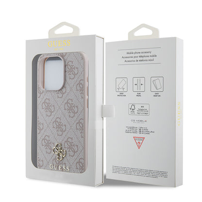 iPhone 15 Pro Kılıf Guess Orjinal Lisanslı M-safe Şarj Özellikli Small 4G Classic Kılıf
