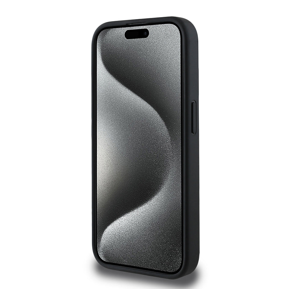 iPhone 15 Pro Kılıf Guess Orjinal Lisanslı M-safe Şarj Özellikli Small 4G Classic Kılıf