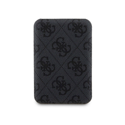 iPhone 15 Pro Kılıf Guess Orjinal Lisanslı M-safe Şarj Özellikli Yazı Logolu 4G Desenli Kılıf + Powerbank 5000mAh 2in1 Set
