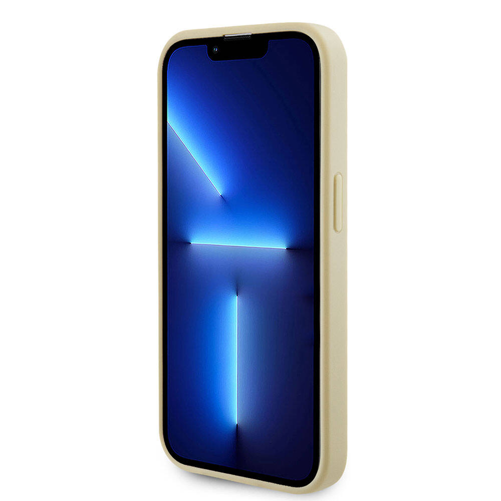 iPhone 15 Pro Kılıf Guess Orjinal Lisanslı M-safe Şarj Özellikli Yazı Logolu Saffiano Kılıf
