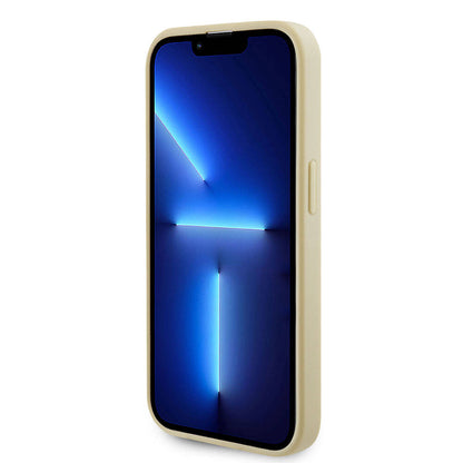 iPhone 15 Pro Kılıf Guess Orjinal Lisanslı M-safe Şarj Özellikli Yazı Logolu Saffiano Kılıf
