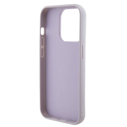 iPhone 15 Pro Kılıf Guess Orjinal Lisanslı PU Deri Metal Yazı Logolu Kapitone Kılıf