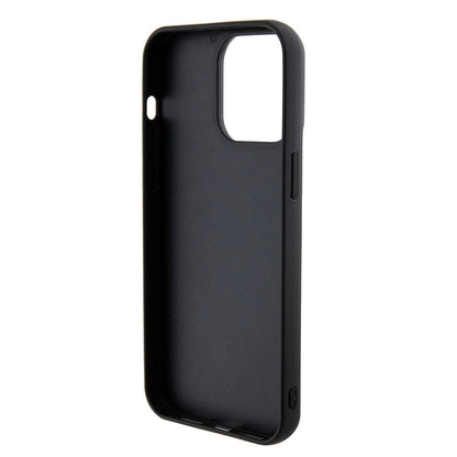 iPhone 15 Pro Kılıf Guess Orjinal Lisanslı Pullu Arka Yüzey Metal Yazı Logolu Sequin Script Kılıf