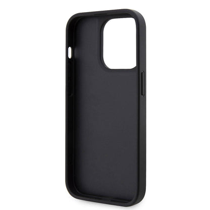 iPhone 15 Pro Kılıf Guess Orjinal Lisanslı Taşlı Arka Yüzey Üçgen Logolu Kılıf