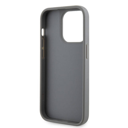 iPhone 15 Pro Kılıf Guess Orjinal Lisanslı Taşlı Arka Yüzey Üçgen Logolu Kılıf
