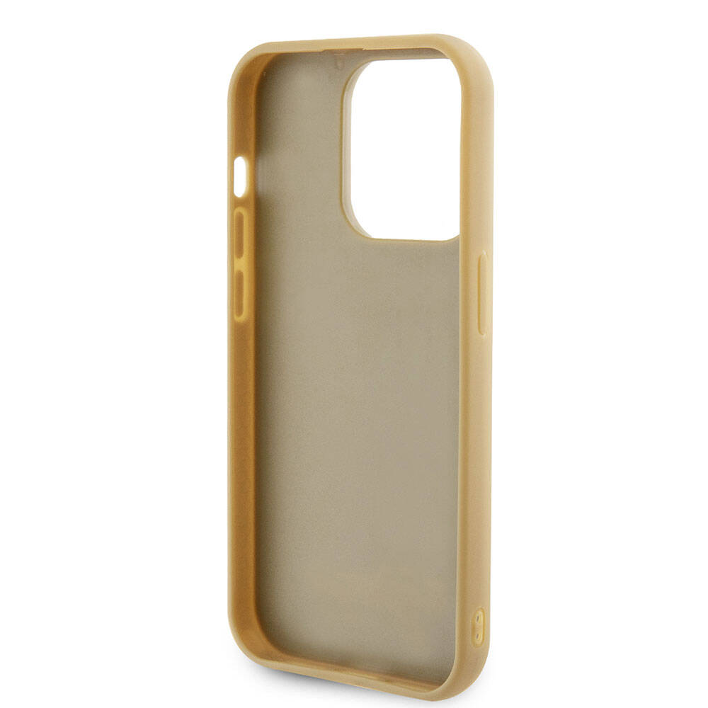 iPhone 15 Pro Kılıf Guess Orjinal Lisanslı Yazı Logolu Disco Script Metal Kılıf