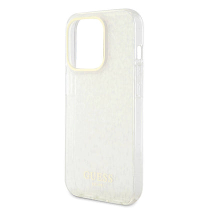 iPhone 15 Pro Kılıf Guess Orjinal Lisanslı Yazı Logolu Mirror Disco Kılıf