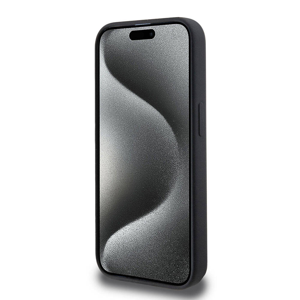 iPhone 15 Pro Kılıf Hello Kitty Orjinal Lisanslı M-safe Şarj Özellikli Kitty Head Deri Kılıf