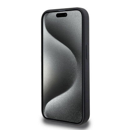 iPhone 15 Pro Kılıf Hello Kitty Orjinal Lisanslı M-safe Şarj Özellikli Kitty Head Deri Kılıf