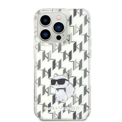 iPhone 15 Pro Kılıf Karl Lagerfeld IML C Monogram Orjinal Lisanslı Kılıf