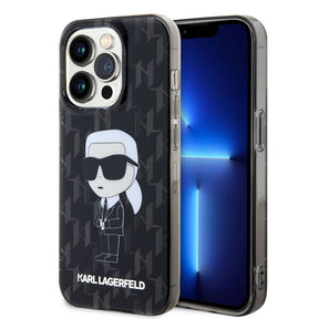 Apple iPhone 15 Pro Kılıf Karl Lagerfeld IML İkonik Monogram Orjinal Lisanslı Kapak