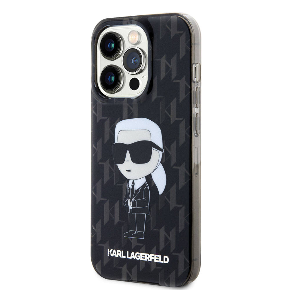 Apple iPhone 15 Pro Kılıf Karl Lagerfeld IML İkonik Monogram Orjinal Lisanslı Kapak